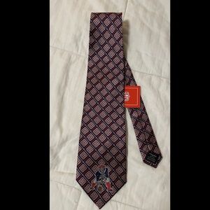 NWT New England Patriots Necktie Tie 100% Silk NFL Plaid Checkered Old Logo
